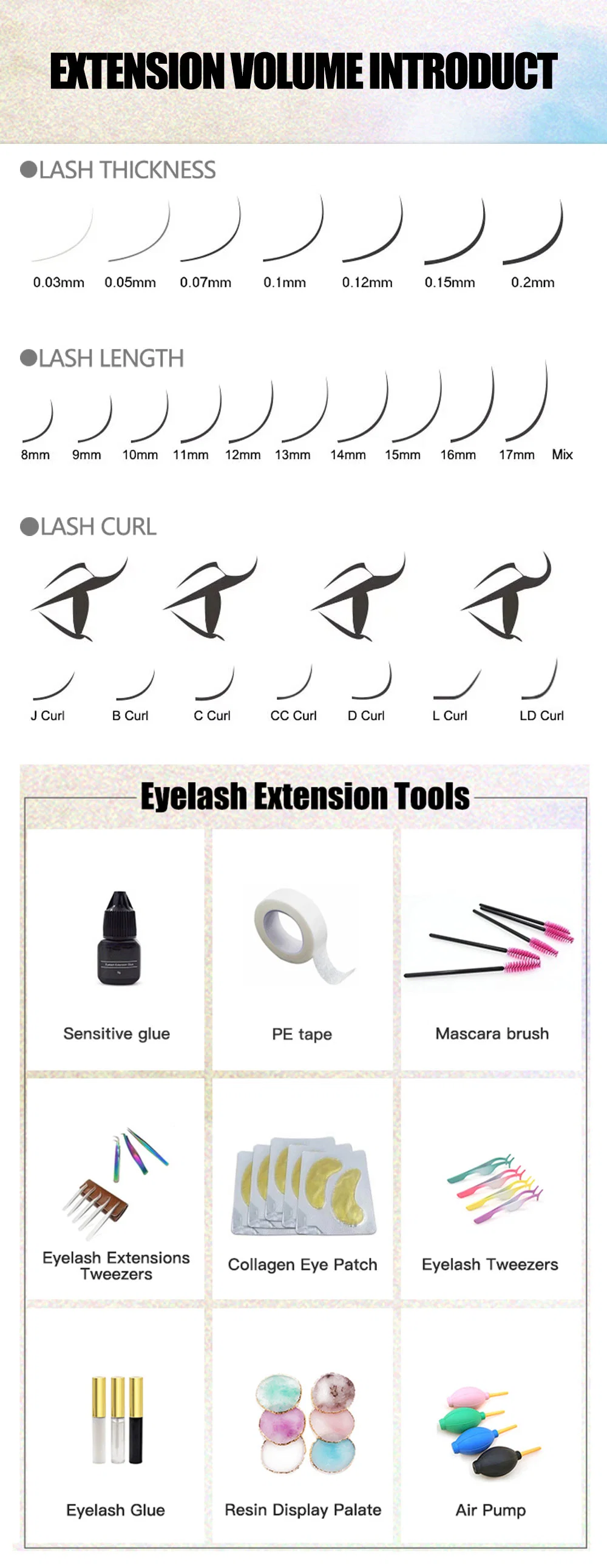 High Quality Flare Shape Cluster Loose Lashes 5D 6D Premade Loose Volume Fans Eyelash Extensions Loose 5D Lashes