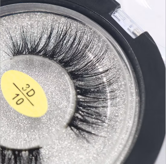 Labor 1 Paar 3D-Wimpern aus weichem Nerzhaar, handgefertigt, flauschige lange Wimpern, natürliches Auge für Frauen